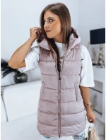 Dámská prošívaná vesta BRITA růžová FashionStreet TY3231