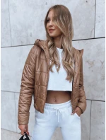 Dámská krátká prošívaná bunda SPORT zlatá model 21970015 - Dstreet