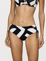 Dámské plavkové kalhotky Summer Allure Midi X White bíločerné - TRIUMPH