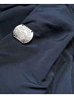 Dámská oboustranná zimní bunda tmavě modrá a bílá (m-21508) Dámská oboustranná zimní bunda tmavě modrá a bílá (m-21508)
