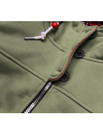 Dámská mikina v khaki barvě na zip model 16244135 - LHD