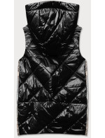 Lesklá černá dámská vesta model 17044000 - Ann Gissy