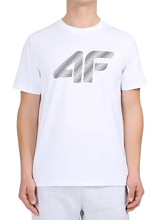 Pánské tričko 4F white 4FWMM00TTSH 10S pánské model 22087941 - Hikvision