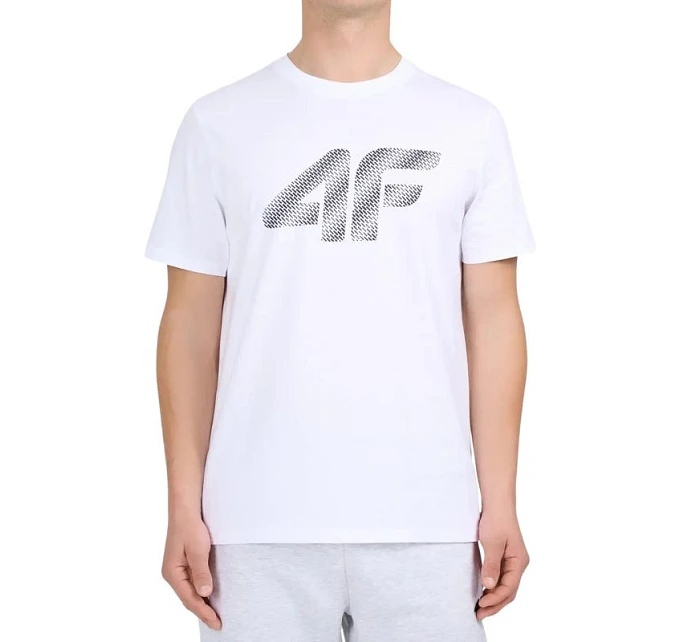 Pánské tričko 4F M3342 white 4FWMM00TTSHM3342 10S pánské