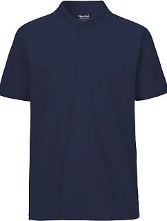 O Pánské piqué polo z bio bavlny navy model 22503765 - Neutral