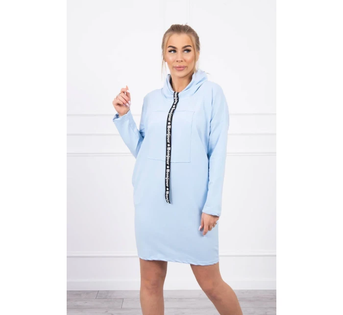 Šaty s kravatou modré Šaty s kravatou modré