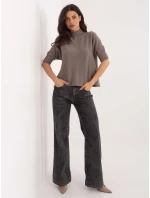 Sweter MI SW model 21807951 ciemny bezowy - FPrice Sweter MI SW model 21807951 ciemny bezowy - FPrice