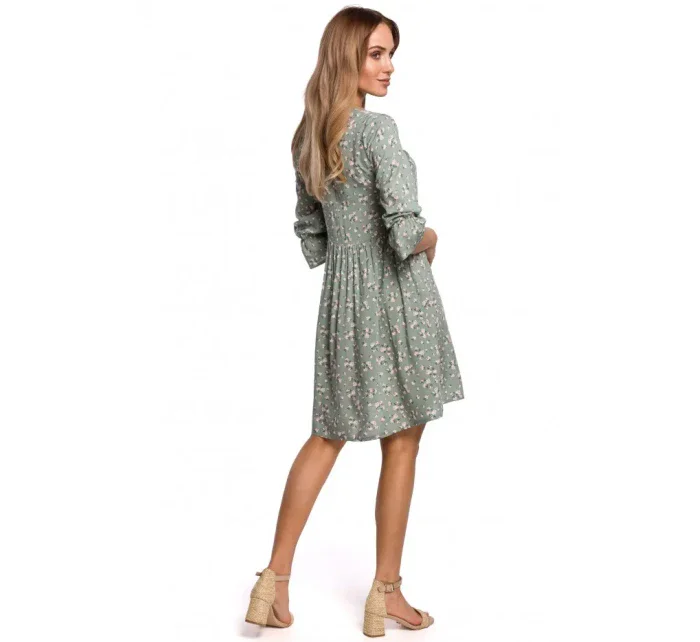 M521 Šaty s nařasenými rukávy - model 7