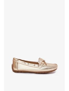 Dámské mokasíny z eko kůže Si Passione – zlaté