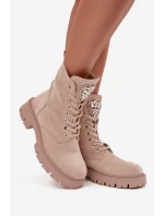 Dámské workery s krystalky na jazyku Rosira – světle béžové Dámské workery s krystalky na jazyku Rosira – světle béžové