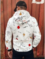 Pánská mikina s kapucí bílá Dstreet model 21978895 - FashionStreet
