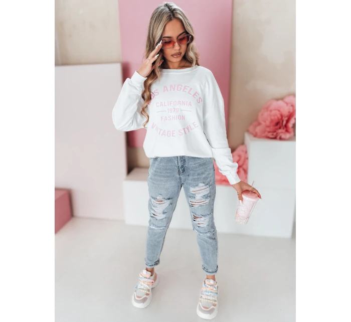 Dámské džínové kalhoty mom fit s dírami MOMVIBE blue FashionStreet UY2459