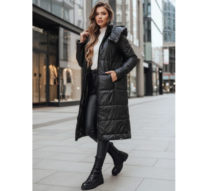 Dámská přechodná bunda ORVITA prošívaná s kapucí černá FashionStreet TY5024z Dámská přechodná bunda ORVITA prošívaná s kapucí černá FashionStreet TY5024z