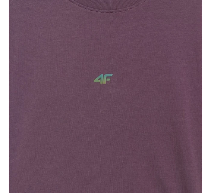 Dámské tričko tmavě fialové WAW25TTSH model 21749365 - 4F Dámské tričko tmavě fialové WAW25TTSH model 21749365 - 4F