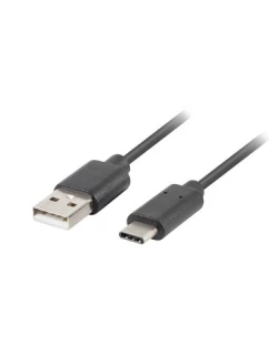 Kabel Lanberg CA-USBO-10CU-0005-BK (USB 2.0 typ A - USB typ C ; 0,50 m; barva černá)