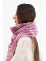 Dámský měkký a teplý vlněný šátek v  tmavě růžový model 21877995 - K-Fashion