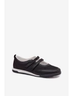 Sportovní dámské baleríny S Pásky Černé model 21956206 - Boto