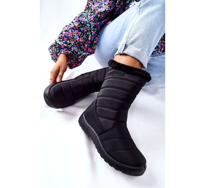 Vysoké Dámské Sněhule Černé Luxina