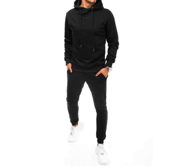 FashionStreet černá pánská tepláková souprava AX0671 FashionStreet černá pánská tepláková souprava AX0671