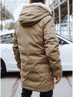 FashionStreet pánská tmavě béžová zimní bunda TX4592