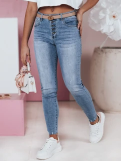 Dámské úzké džínové kalhoty s vysokým sedem DERMIX FashionStreet UY2394