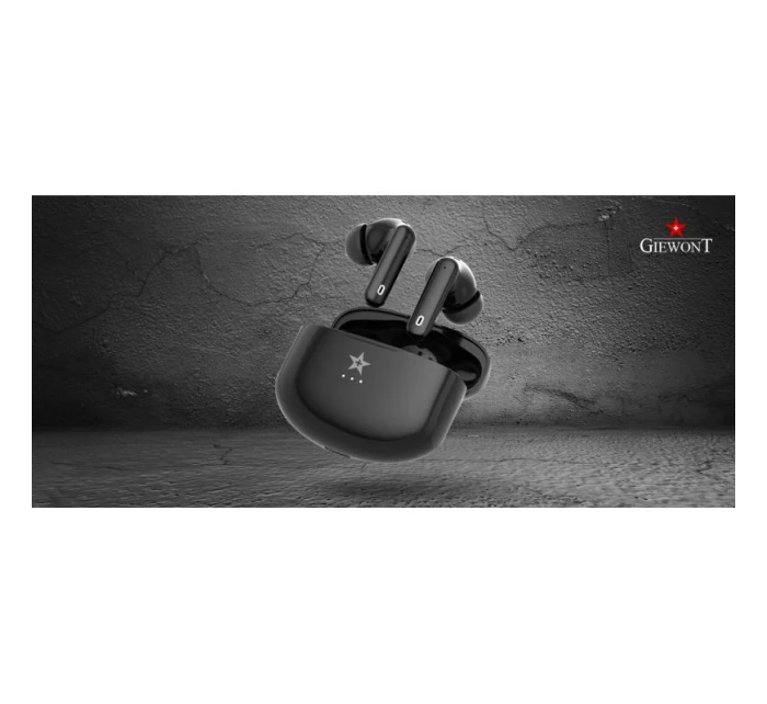 Bezdrátová sluchátka GIEWONT RealSound PRO ANC ENC GWS800-1 Black