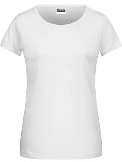8007 Dámské tričko z bio bavlny model 22415347 white - Daiber