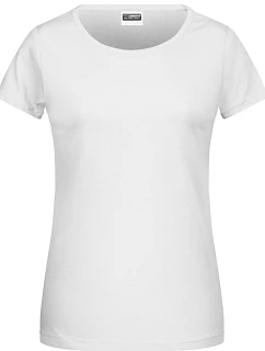 8007 Dámské tričko z bio bavlny model 22415347 white - Daiber