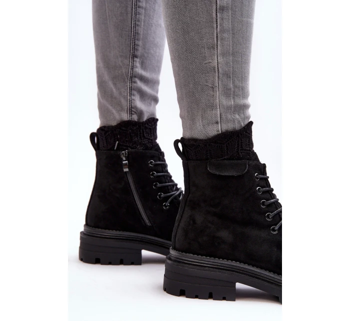Dámské Boty na Zip Černé model 21636194 - Boto