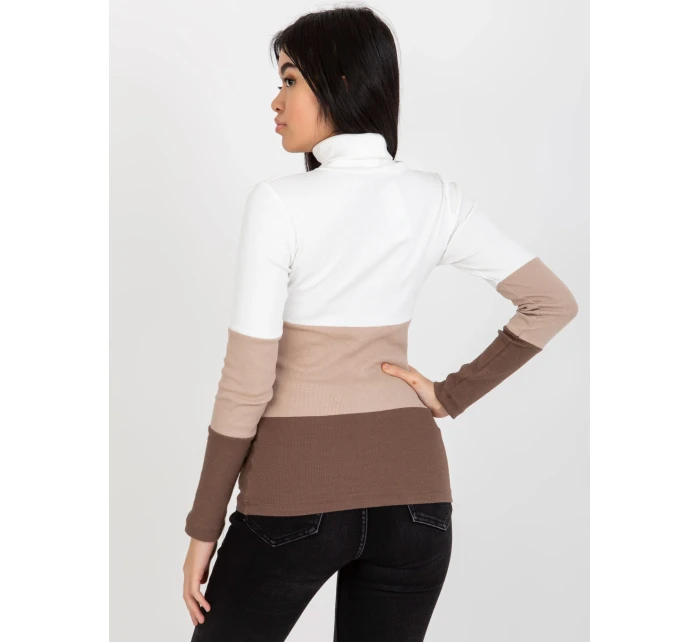 Halenka RV BZ model 17987236 bílá a hnědá - FPrice