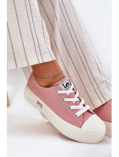 Dámské trampky na platformě LEE ISLA C WOMEN LOW – růžové