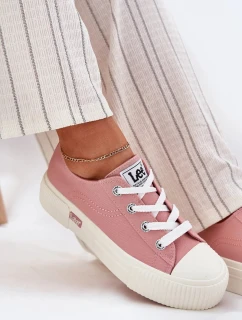 Dámské trampky na platformě LEE ISLA C WOMEN LOW – růžové