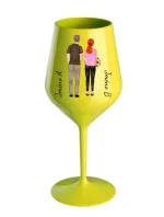 Personalizovaná nerozbitná sklenice s párem 