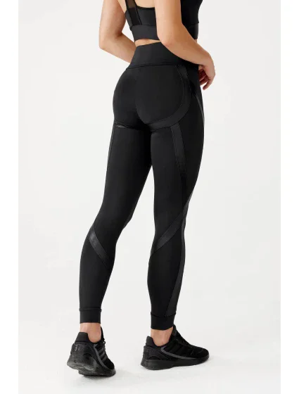 Dámské dlouhé legíny Etna Černá - Rough Radical