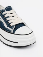 Trendy tenisky tmavě modré dámské platforma Trendy tenisky tmavě modré dámské platforma