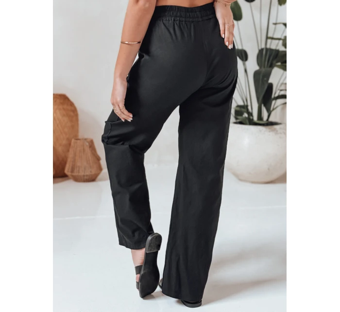 Dámské ležérní kalhoty s širokými nohavicemi BOHO DAY black FashionStreet UY2647