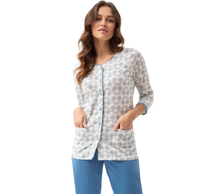 Dámské rozepínací pyžamo model 19431646 dł/r 3XL L24 - Luna Dámské rozepínací pyžamo model 19431646 dł/r 3XL L24 - Luna