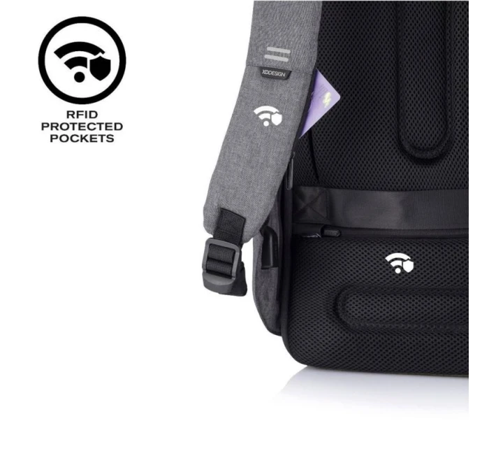 XD DESIGN BATOH PROTI KRÁDEŽI BOBBY HERO REGULAR GREY P/N: P705.292