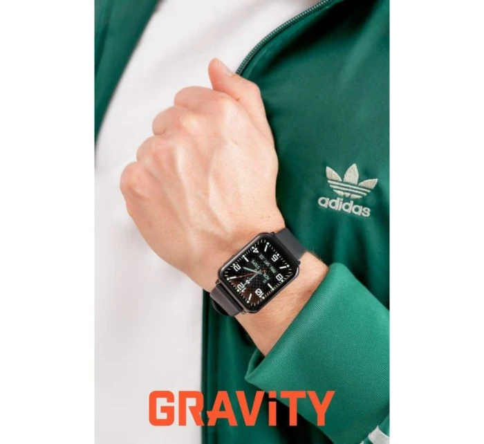 Chytré hodinky Gravity Black 2 Stripes GT17-7 Chytré hodinky Gravity Black 2 Stripes GT17-7