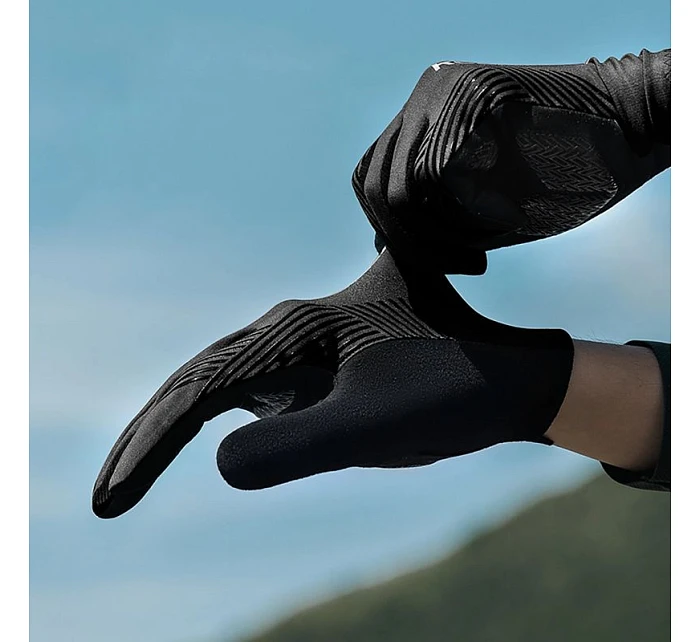 Cyklistické rukavice Rockbros jaro/léto/podzim, plné, velikost: L - černé