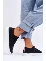 Dámské šněrovací tenisky černé Etna Dámské šněrovací tenisky černé Etna