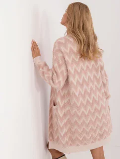 Kardigan AT SW 2340 A.00 tmavě růžový