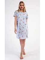 Dámské domácí šaty s krátkým rukávem model 22405486 - Vienetta Dámské domácí šaty s krátkým rukávem model 22405486 - Vienetta