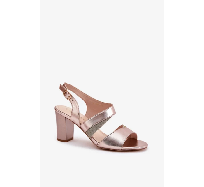 Sandály na podpatku model 212909 Step in style Sandály na podpatku model 212909 Step in style