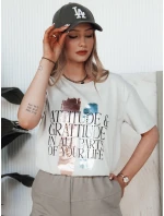 Dámské tričko MISTAL světle šedé FashionStreet RY2578