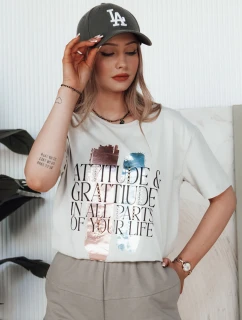 Dámské tričko MISTAL světle šedé FashionStreet RY2578