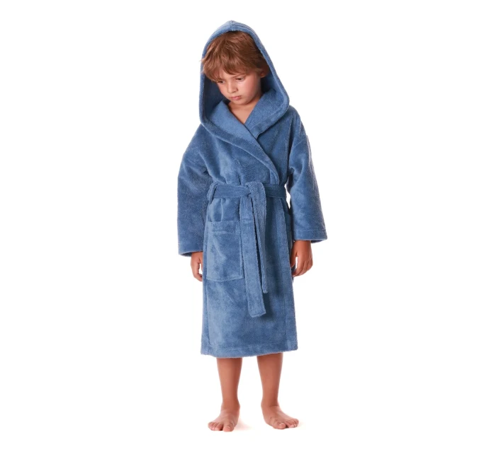 Dětský župan Tampa s kapucí 9149 denim světlý - Vestis