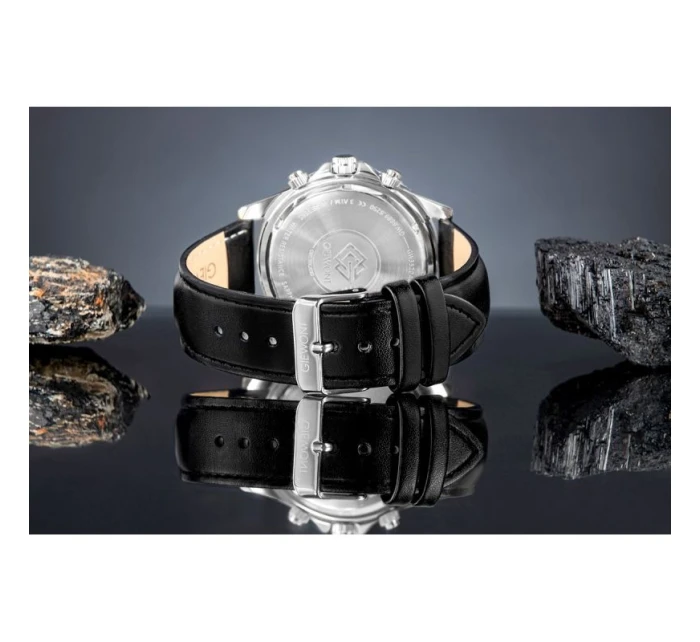 Pánské hodinky Giewont Chronograph Sapphire Black GW3520-A4
