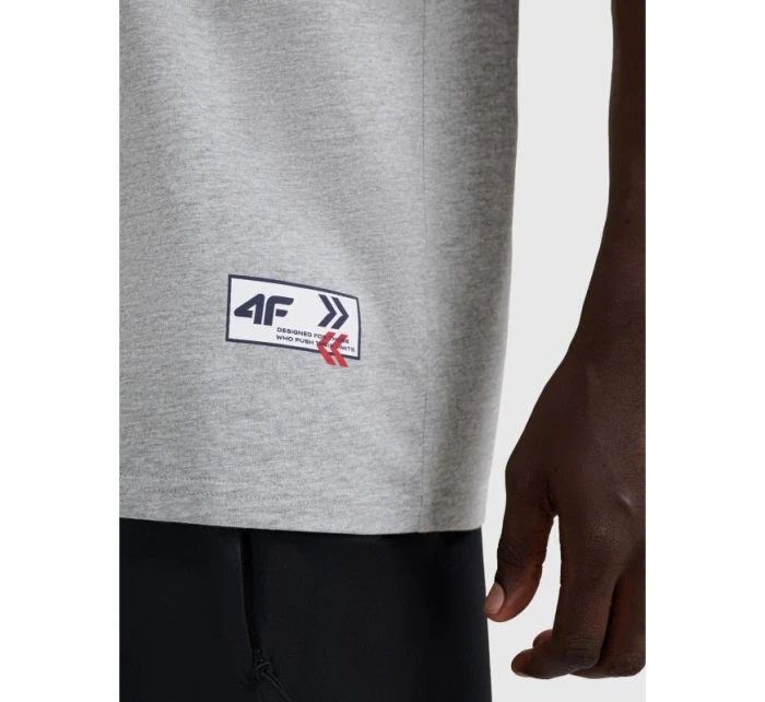 Pánské tričko oversize s potiskem 4F 4FRAW25TTSHM3257-27M Pánské tričko oversize s potiskem 4F 4FRAW25TTSHM3257-27M
