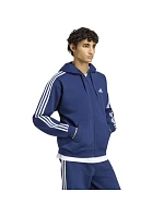 Pánská mikina Essentials 3Stripes Fleece FullZip Hoodie, tmavě modrá model 22357664 - ADIDAS Pánská mikina Essentials 3Stripes Fleece FullZip Hoodie, tmavě modrá model 22357664 - ADIDAS